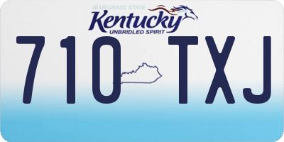 KY license plate 710TXJ