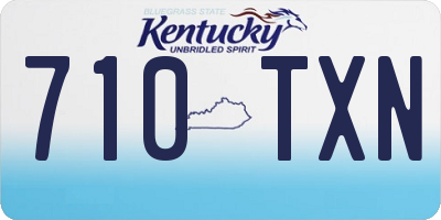 KY license plate 710TXN
