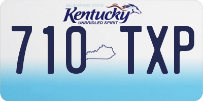 KY license plate 710TXP