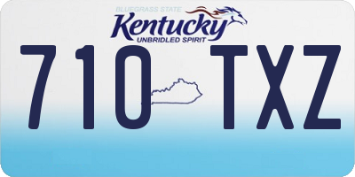KY license plate 710TXZ