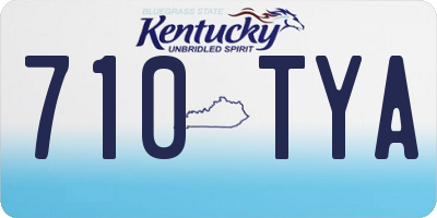 KY license plate 710TYA