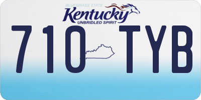 KY license plate 710TYB