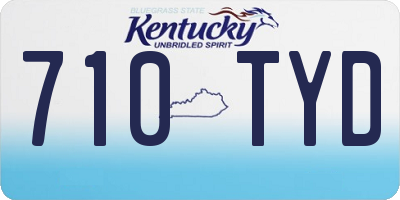 KY license plate 710TYD