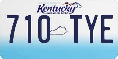 KY license plate 710TYE