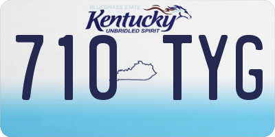 KY license plate 710TYG