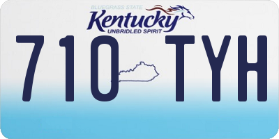 KY license plate 710TYH