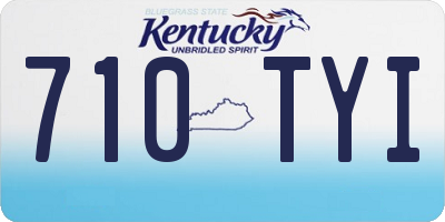 KY license plate 710TYI