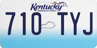 KY license plate 710TYJ
