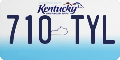 KY license plate 710TYL