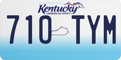 KY license plate 710TYM