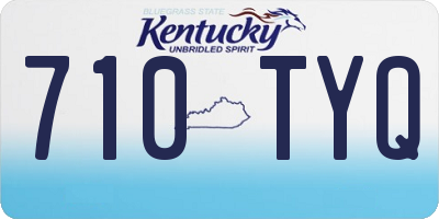 KY license plate 710TYQ