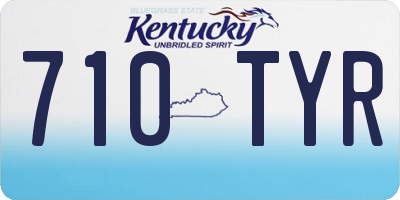 KY license plate 710TYR