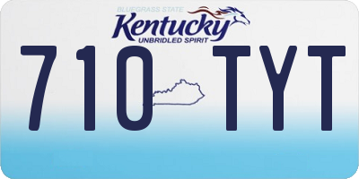 KY license plate 710TYT
