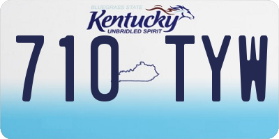 KY license plate 710TYW