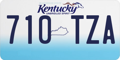 KY license plate 710TZA
