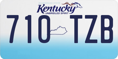 KY license plate 710TZB