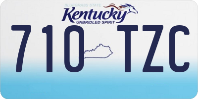 KY license plate 710TZC