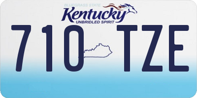 KY license plate 710TZE