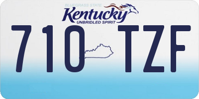 KY license plate 710TZF