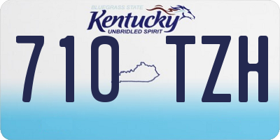KY license plate 710TZH