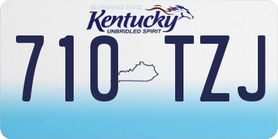 KY license plate 710TZJ