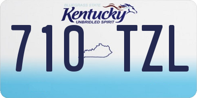 KY license plate 710TZL
