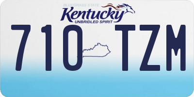 KY license plate 710TZM