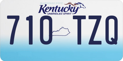 KY license plate 710TZQ