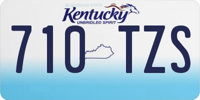 KY license plate 710TZS