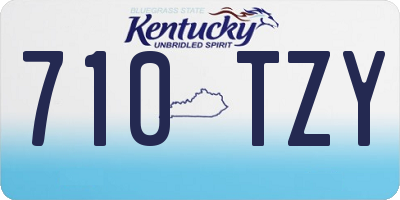 KY license plate 710TZY