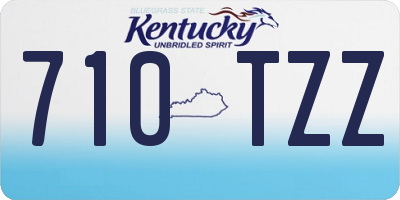 KY license plate 710TZZ