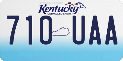 KY license plate 710UAA
