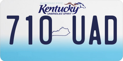 KY license plate 710UAD