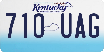 KY license plate 710UAG