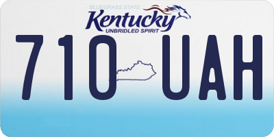 KY license plate 710UAH