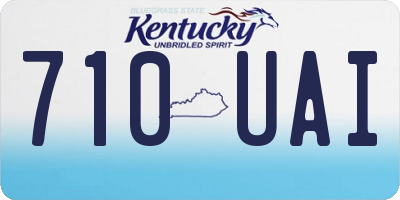 KY license plate 710UAI