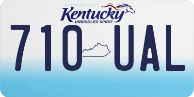 KY license plate 710UAL