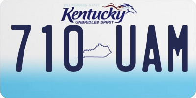 KY license plate 710UAM