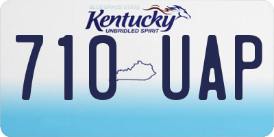 KY license plate 710UAP