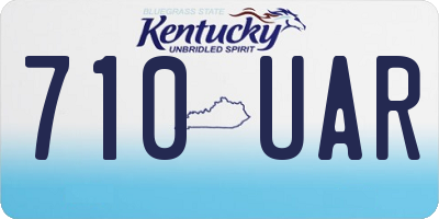 KY license plate 710UAR