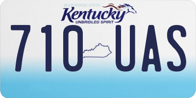 KY license plate 710UAS