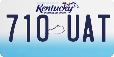 KY license plate 710UAT