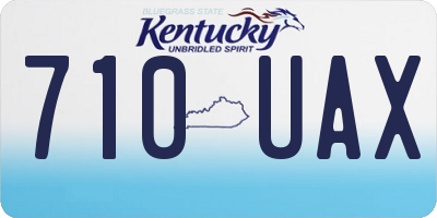 KY license plate 710UAX