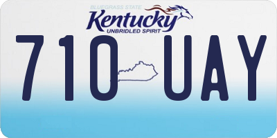 KY license plate 710UAY