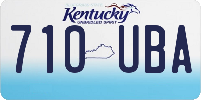 KY license plate 710UBA