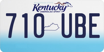 KY license plate 710UBE