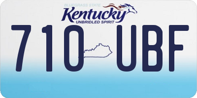 KY license plate 710UBF