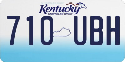 KY license plate 710UBH
