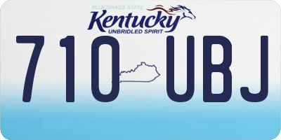 KY license plate 710UBJ