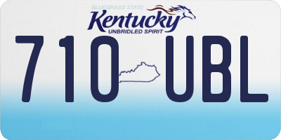 KY license plate 710UBL